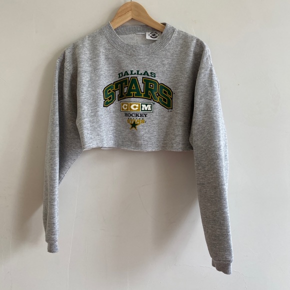 Vintage TikTok ready Crop crewneck Dallas stars - Picture 8 of 11